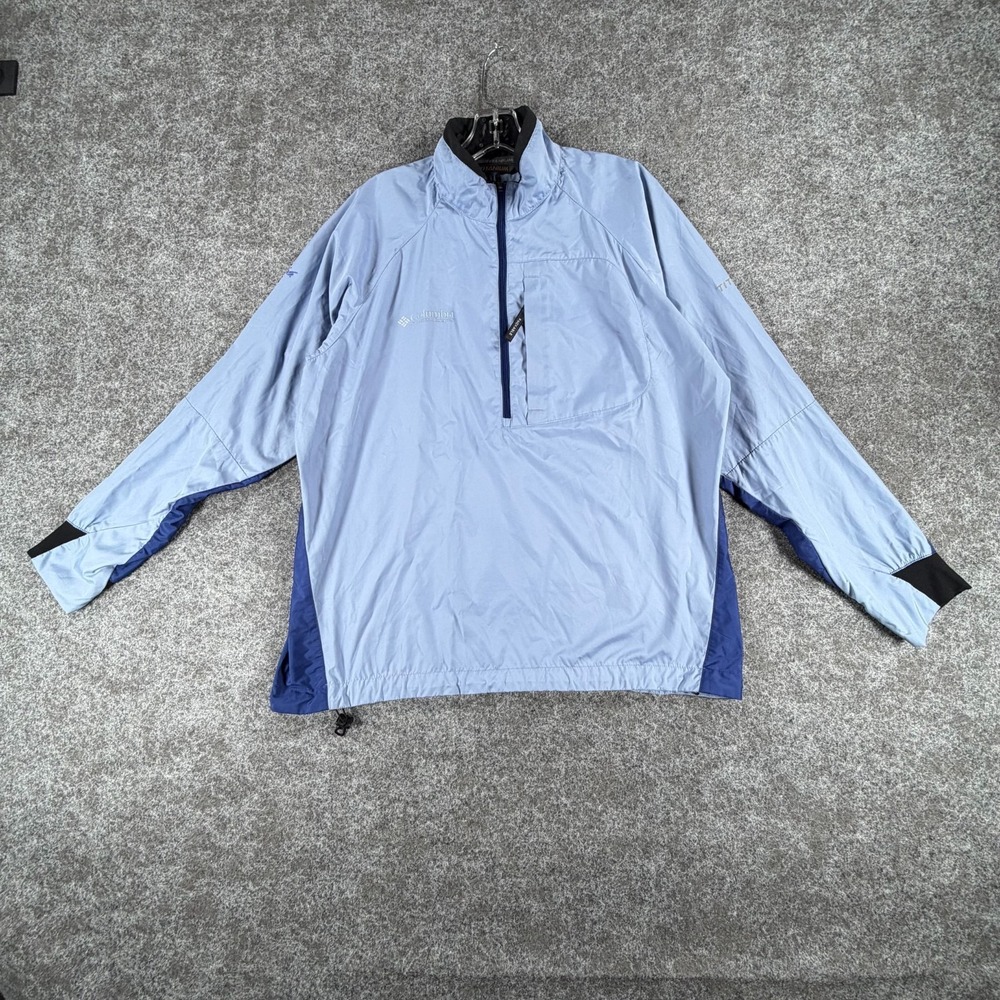 Columbia Titanium Windbreaker Jacket Womens L Full Zip Packable Michelob Ultra